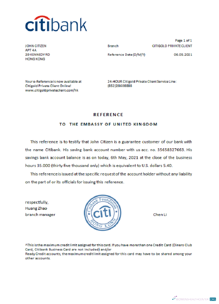 Download Hong Kong Citibank reference Photoshop template